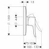 31685000 Hansgrohe Metris Jednouchwytowa bateria prysznicowa podtynkowa do iBox universal Chrom